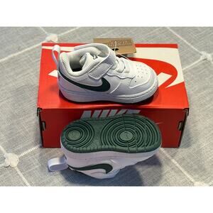 Nike Court Borough Low Recraft Baby/Toddler Shoes Size 3 White/Vintage Green